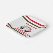 ピザサービス,赤緑,パーソナライズされた紙プラット ペーパープレート (傾斜あり)