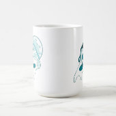 ピザサーフィンのスライス上のアボカドのバージョン コーヒーマグカップ (中央)