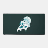 ピザサーフィンのスライス上のアボカドのバージョン デスクマット (正面)