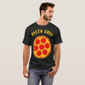 ピザシェフおもしろいハット Tシャツ (正面フル)