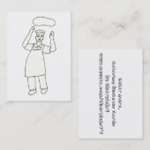 ピザシェフカラーリング名刺 名刺 (正面/裏面)