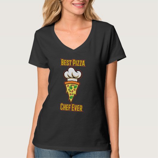 ピザシェフホビーピザメーカーおもしろいことわざ Tシャツ (正面)