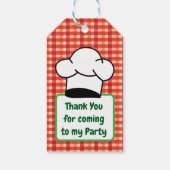 ピザシェフ子供の誕生日パーティー ギフトタグ (裏面)