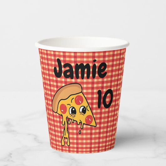 ピザシェフ子供の誕生日パーティー 紙コップ (正面)
