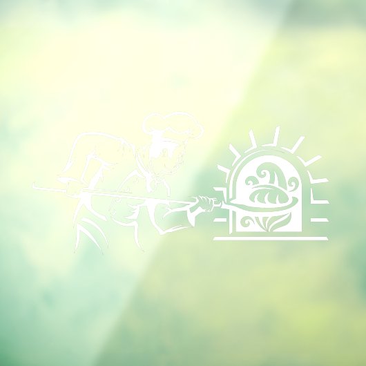 ピザシェフ焼きレンガ焼きオーブンのピザ屋 ウィンドウサイン (シート3)