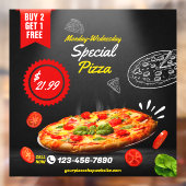 ピザショッカスタマイズザショップ特別なディールナイト大 ウィンドウサイン (シート2)