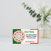 ピザショップイタリアンレストラン 名刺 (スタンド正面)