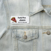 ピザショップ従業員の磁気バック名タグ 名札 (インサイチュ)