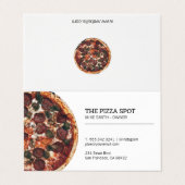 ピザショップ 名刺 (外部フラット)