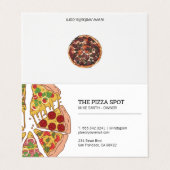 ピザショップ 名刺 (外部フラット)