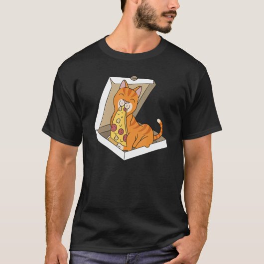 ピザジンジャーネコ Tシャツ (正面)