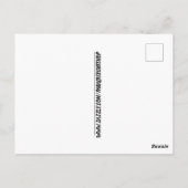 ピザジンジャー猫ビーチサングラスはがき ポストカード (裏面)