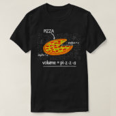ピザスおもしろいマス愛好家ファーストフード量公式P Tシャツ (デザイン正面)