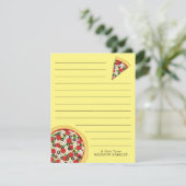 ピザスプリームコンボキュートキッドフラット静止カード サンキューカード (スタンド正面)