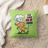 ピザスライスおもしろい引用文 クッション (ブランケット)