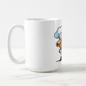 ピザスライスおもしろい引用文 コーヒーマグカップ (左)