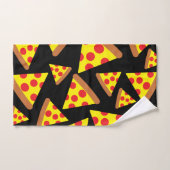 ピザスライスのパターンデザイン バスタオルセット (ハンドタオル)
