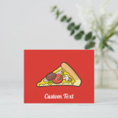 ピザスライスはがき ポストカード (スタンド正面)