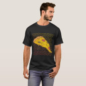 ピザスライスイタリアンピザ食べ物好きHoge Tシャツ (正面フル)