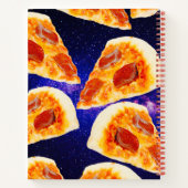 ピザスライスイン宇宙-カスタムサイズとインテリア ノートブック (裏面)