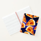 ピザスライスイン宇宙-カスタムサイズとインテリア ノートブック (内部)