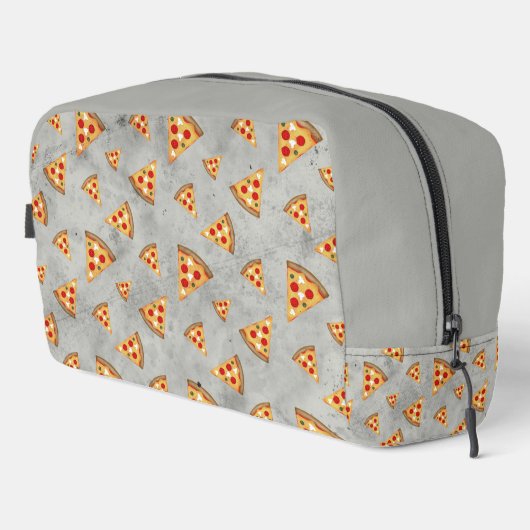 ピザスライスクールヴィンテージ淡灰色パターン ドップキット (右コーナー)