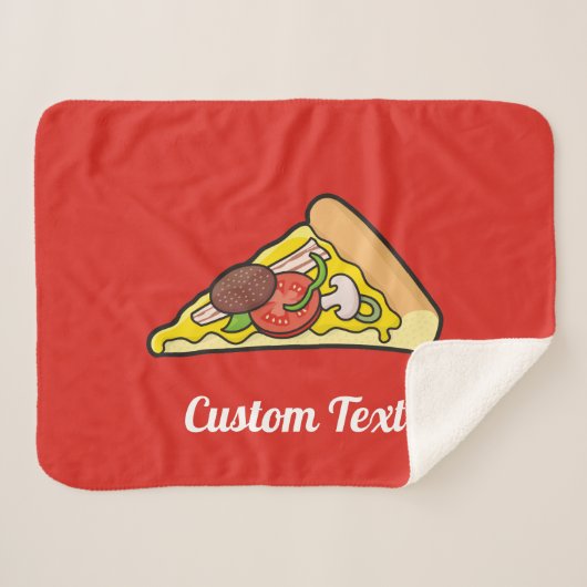 ピザスライスシェルパブランケット シェルパブランケット (正面(横))