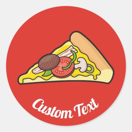 ピザスライスシール ラウンドシール (正面)