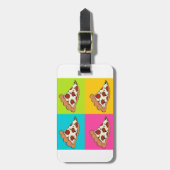 ピザスライスタイルデザイン ラゲッジタグ (正面縦)