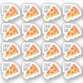 ピザスライスチートデイリマインダーカレンダープランナー シール (正面)