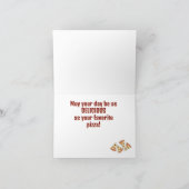 ピザスライスデザイングリーティングカード シーズンカード (内部)