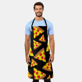 ピザスライスデザイン エプロン (着用した状態)