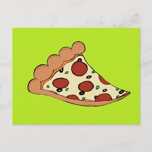 ピザスライスデザイン ポストカード (正面)