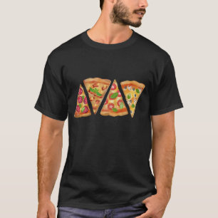 ピザスライスパターン Tシャツ