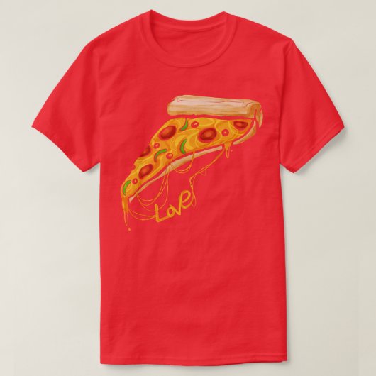 ピザスライスプレミアムが大好き Tシャツ (デザイン正面)