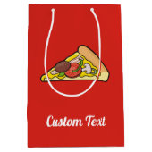 ピザスライス中抱き枕 ミディアムペーパーバッグ (正面)