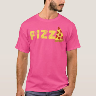 ピザスライス女性の若者 Tシャツ