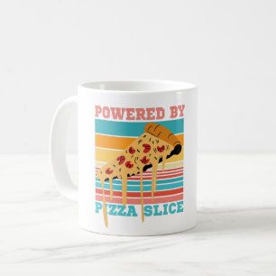 ピザスライス搭載-ピザ好き コーヒーマグカップ