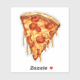 ピザスライス シール