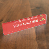 ピザスライス デスクネームプレート (側面)