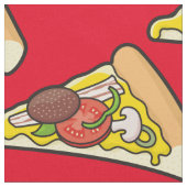 ピザスライス ファブリック (クローズアップ)