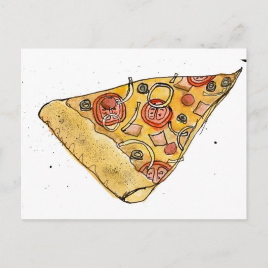 ピザスライス ポストカード (正面)