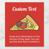 ピザスライス ワインラベル (シングルラベル)