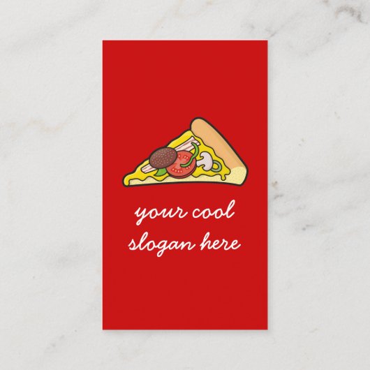 ピザスライス 名刺 (裏面)
