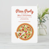 ピザスライス 招待状 (スタンド正面)