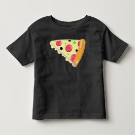 ピザスライス 父の日 トドラー ブラックTシャツ トドラーTシャツ