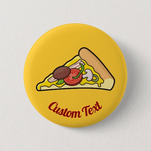 ピザスライス 缶バッジ (正面)