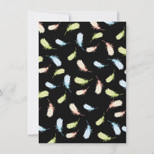 ピザスリープバースランバーバースデーパーティーの招待 招待状 (裏面)