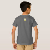ピザゼブラかわいいキッズアニマル Tシャツ (裏面フル)