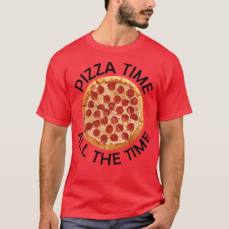ピザタイムオールタイムフードラバーグルメことわざP Tシャツ